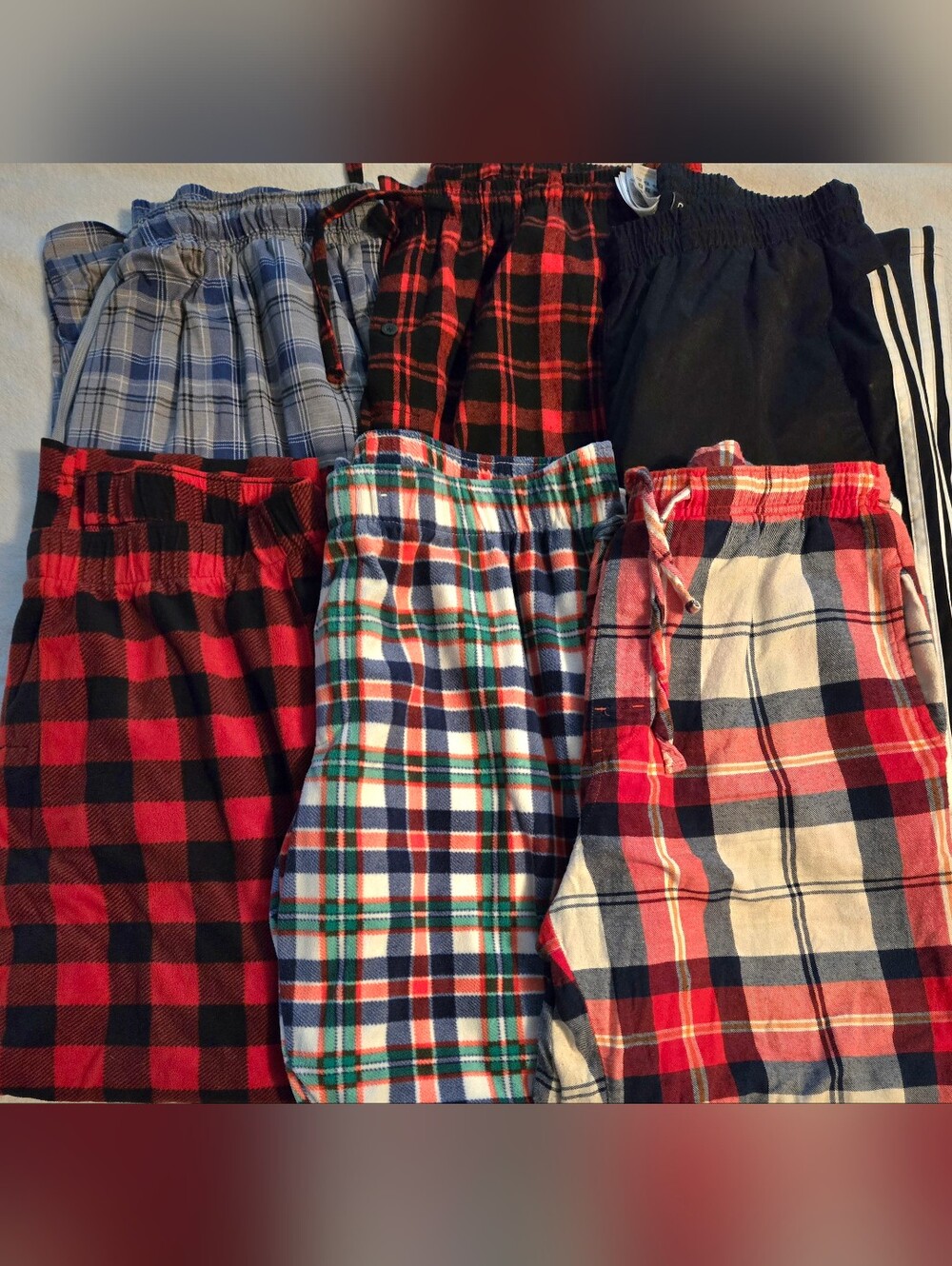 Lot/Bundle of 6 Mens Pajama Pants (L, XL)